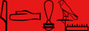 Egyptian hieroglyph for 'fine red linen'